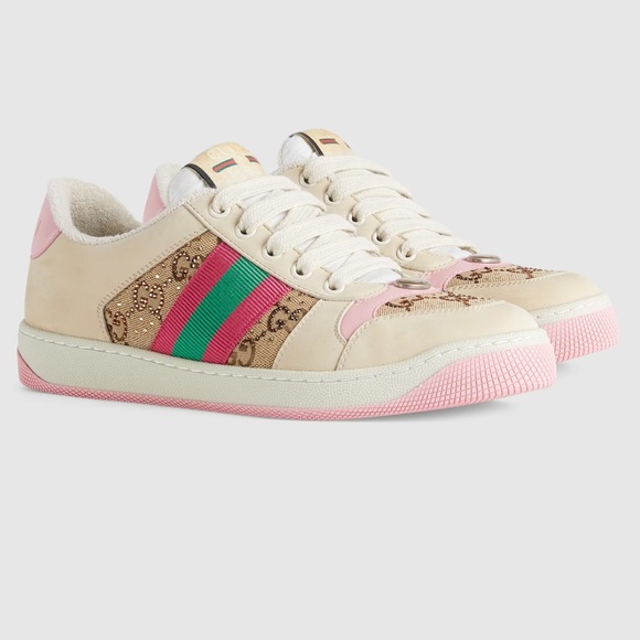 Gucci Shoes - Women's GG Crystal Screener Sneaker Size 36